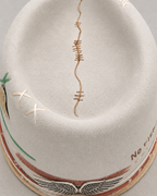 No Risk, No Story Hand-Painted Luxury Fedora