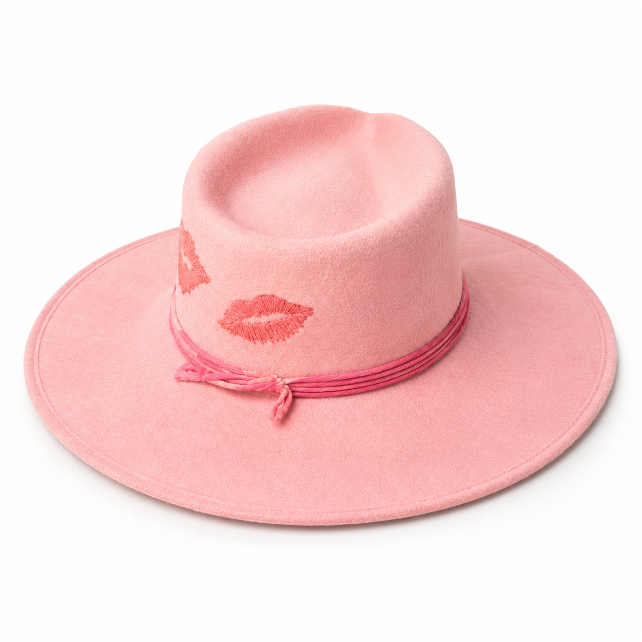 Hand-painted luxury fedora – Palm Kiss