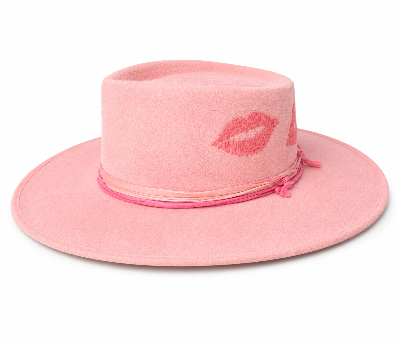 Hand-painted luxury fedora – Palm Kiss