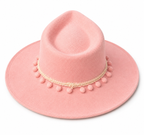 Hand-painted luxury fedora – Palm Kiss