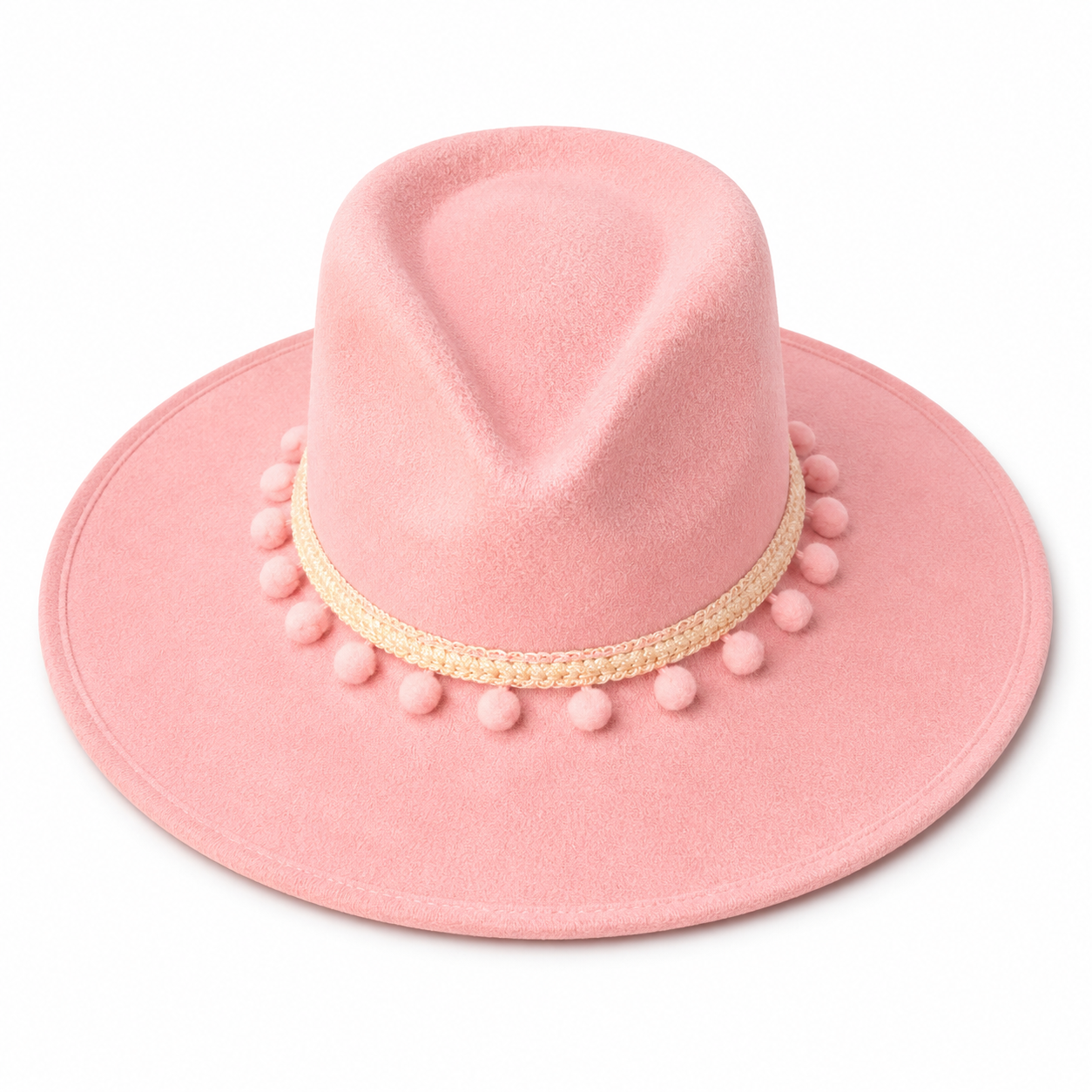 Hand-painted luxury fedora – Palm Kiss