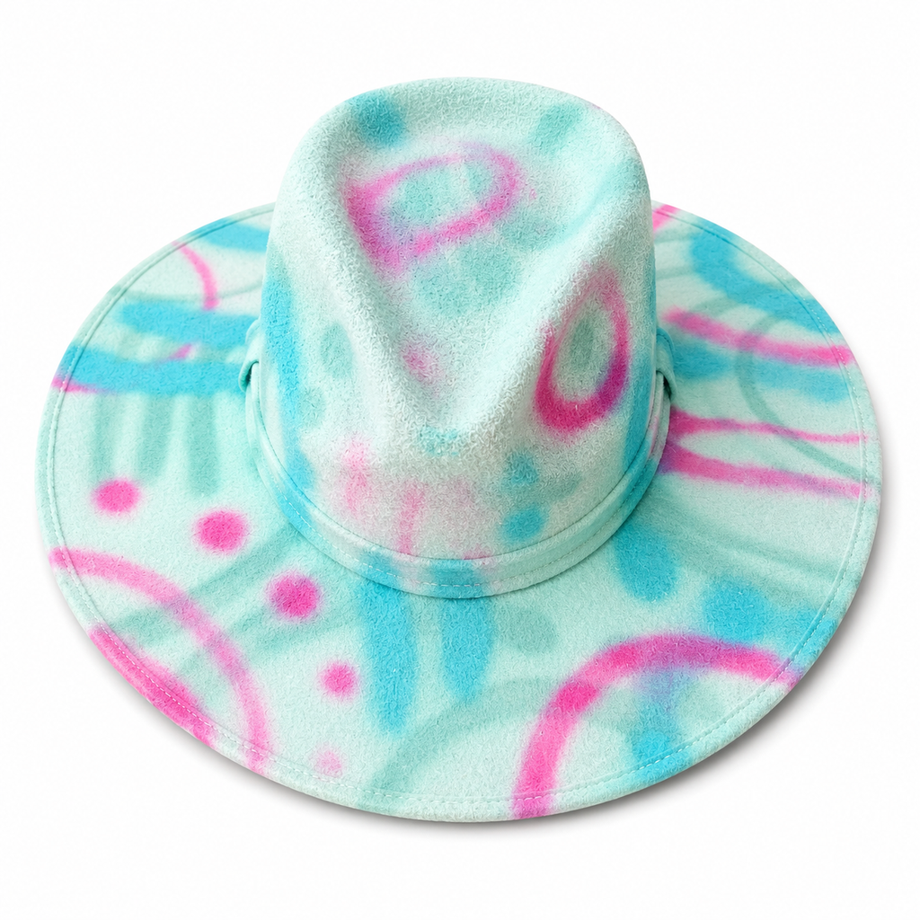 Art Basel - Hand-painted luxury fedora