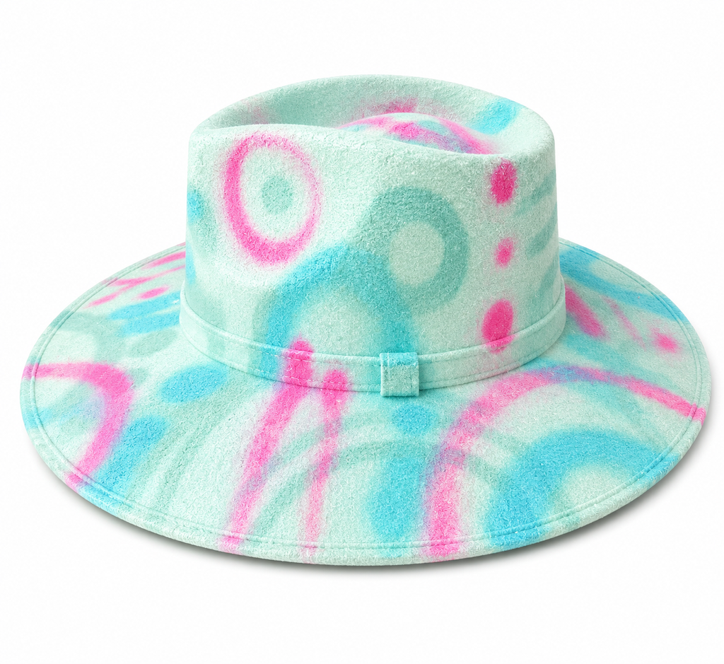 Art Basel - Hand-painted luxury fedora