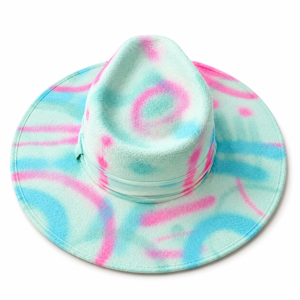 Art Basel - Hand-painted luxury fedora