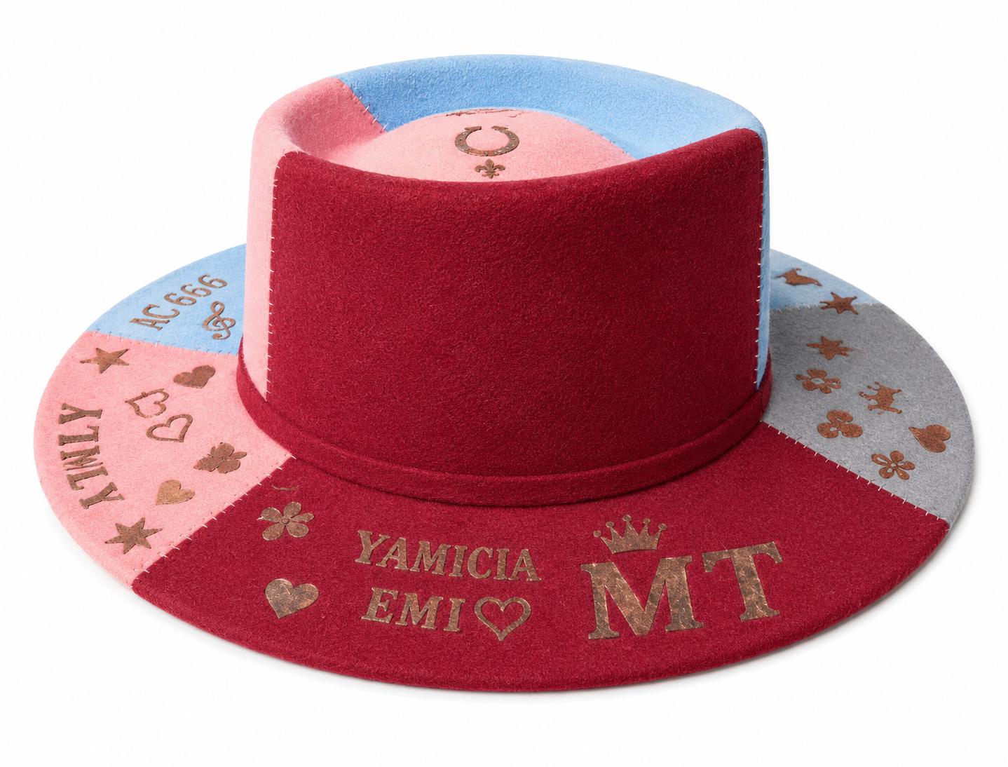 Bespoke artisan western hat – The Lucky Trial (Collector Piece)