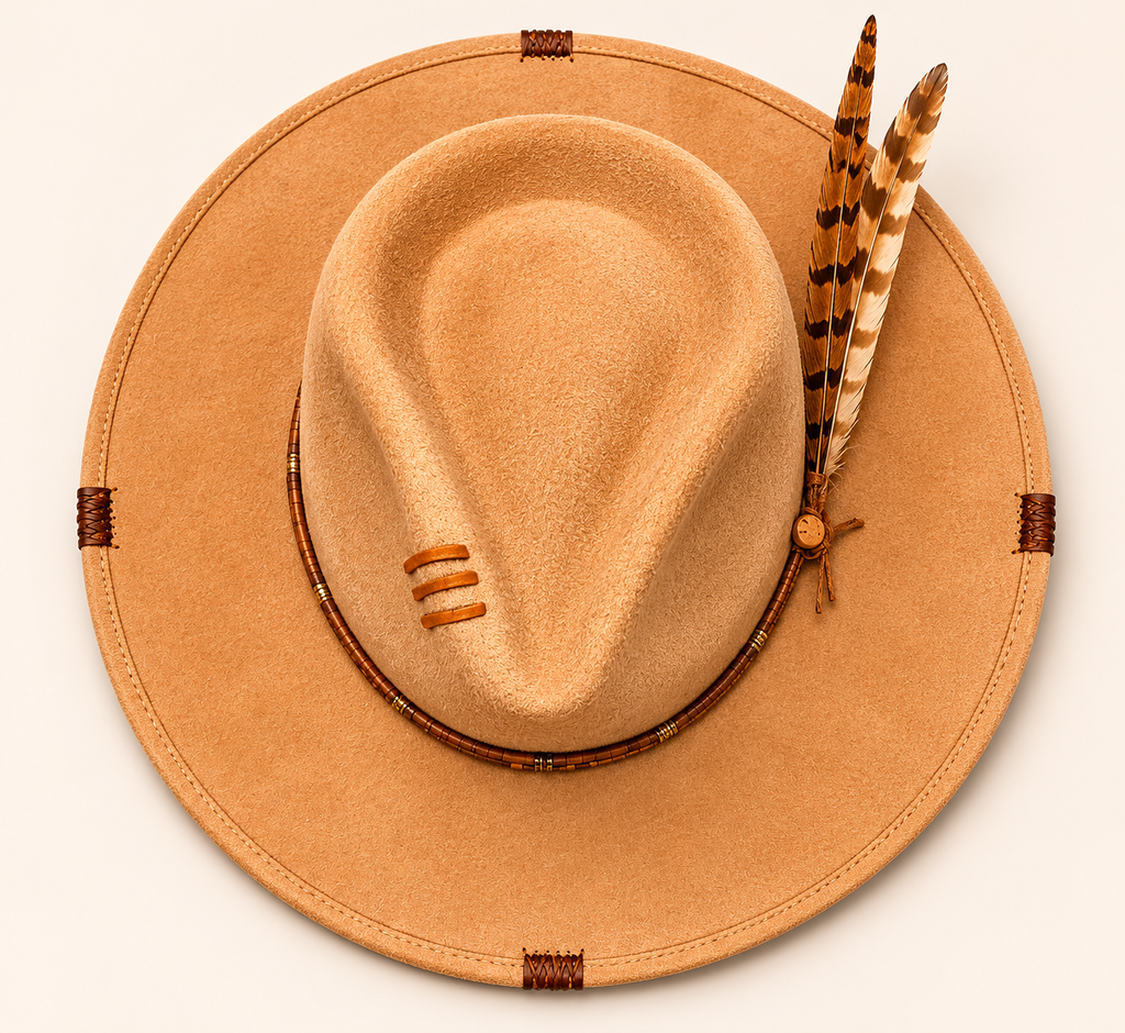 Message in a Bottle Light Brown – Bespoke luxury fedora