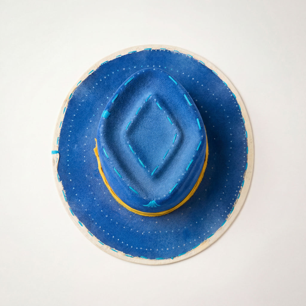 Bespoke artisan western hat – Crown of Light