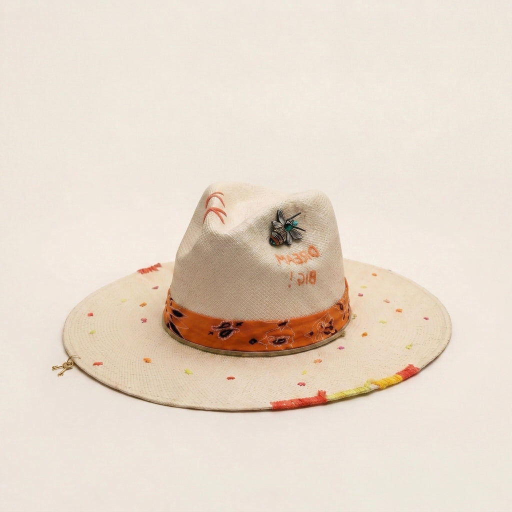 Luxury straw fedora – Viva La Vida Sunfire