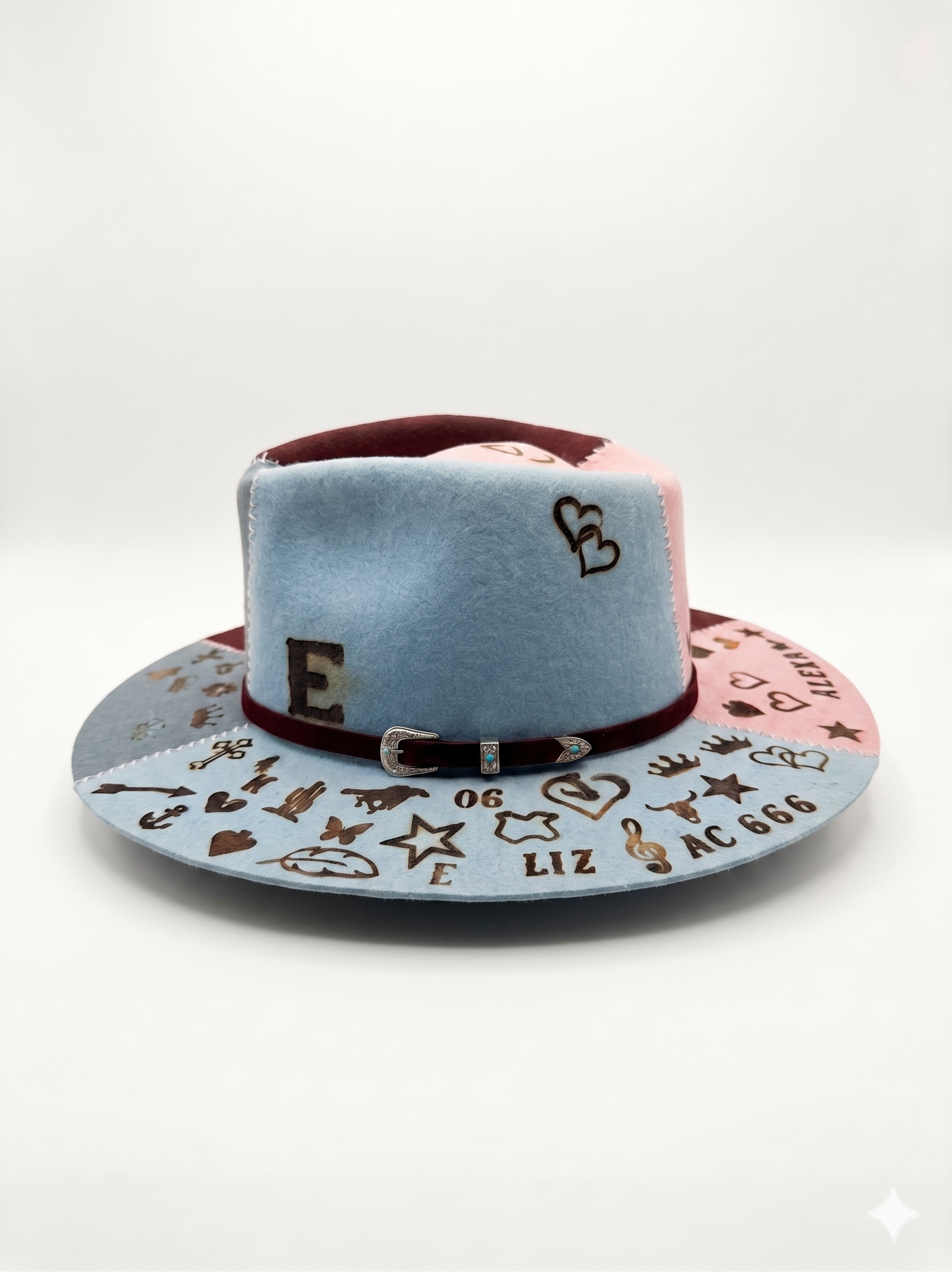 Bespoke artisan western hat – The Lucky Trial (Collector Piece)