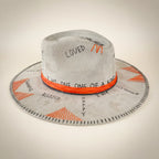 I Am (Gray) – Hand-embroidered luxury fedora
