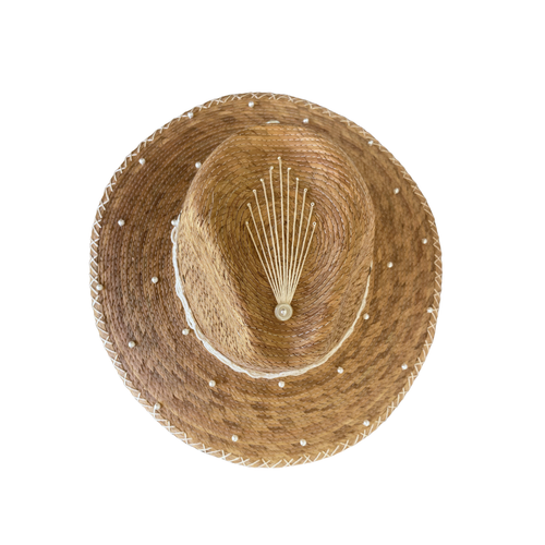 Luxury Pearl Straw Hat – The Marbella Pearl