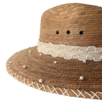 Luxury Pearl Straw Hat – The Marbella Pearl