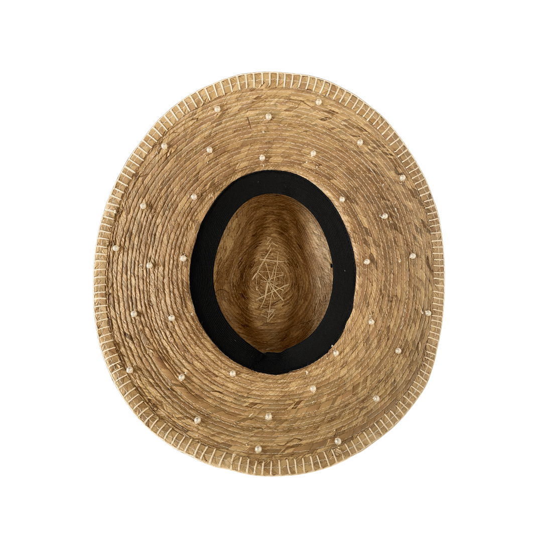 Luxury Pearl Straw Hat – The Seraphina