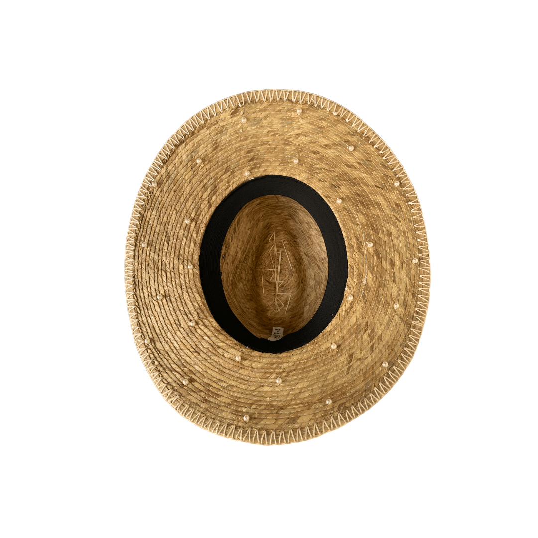 Luxury Pearl Straw Hat – The Sedona Stella