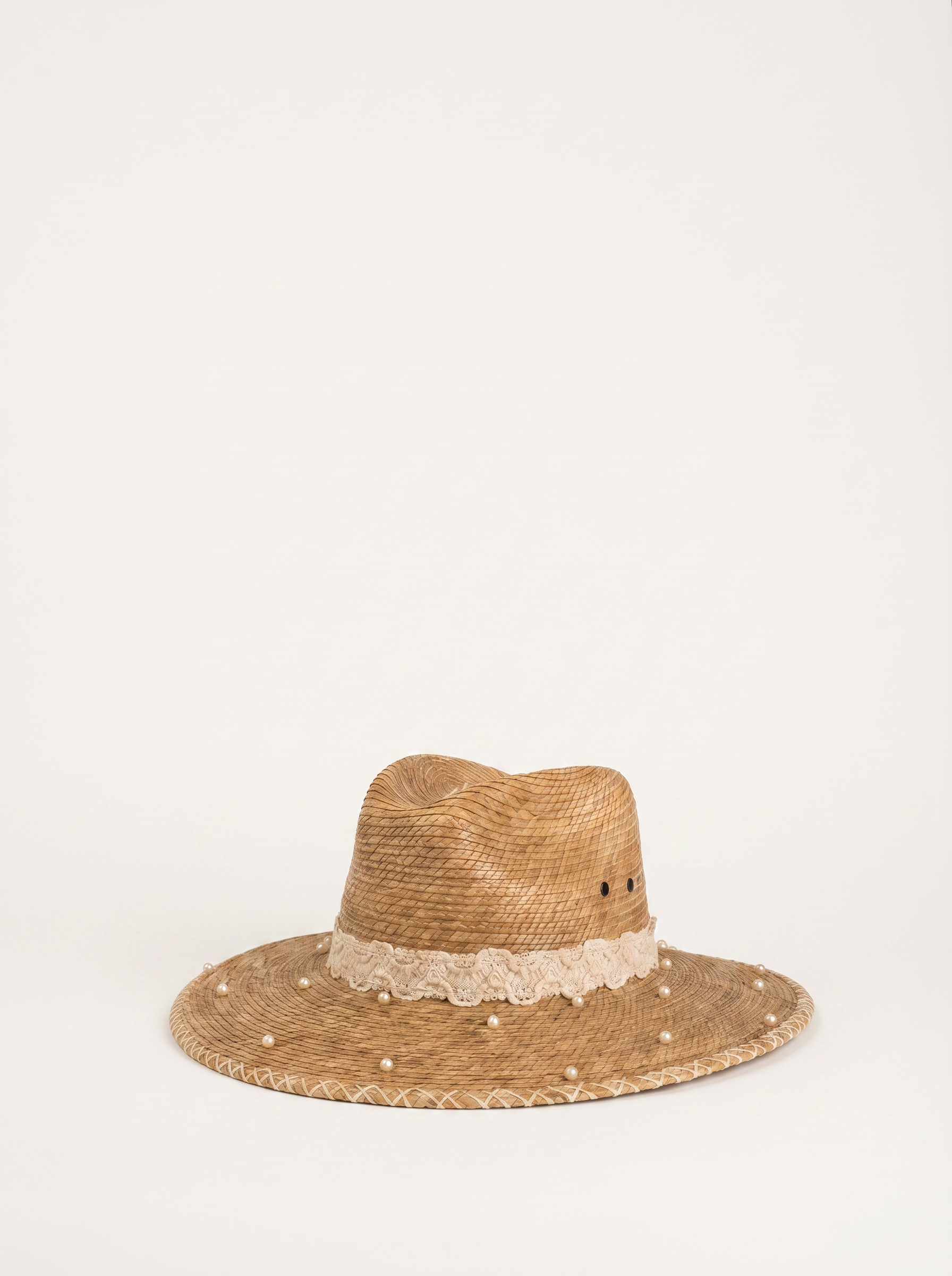 Luxury Pearl Straw Hat – The Seraphina