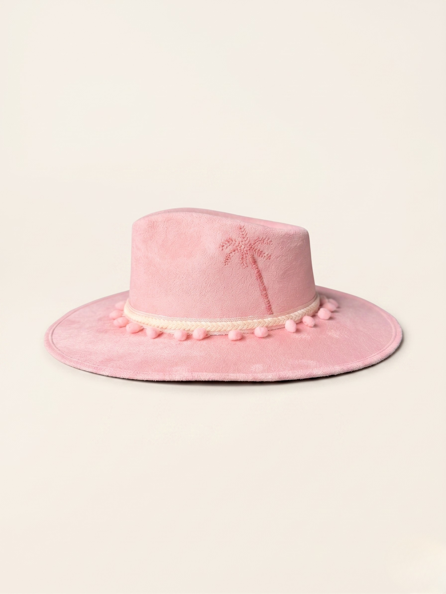 Hand-painted luxury fedora – Palm Kiss